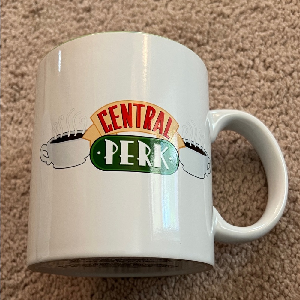 FRIENDS Central Perk White Ceramic Coffee Mug with Color Logo